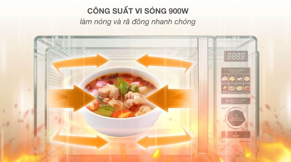 Công suất - Lò vi sóng Sharp R-2343FB-BK 23 lít