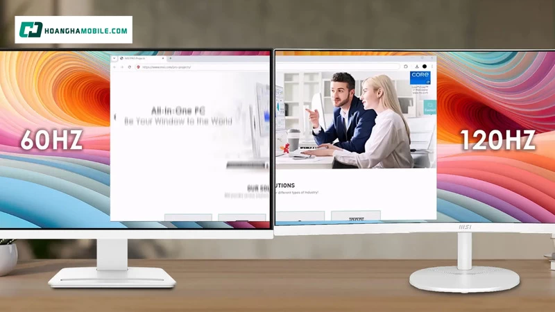 Màn hình 120Hz mang lại trải nghiệm cuộn trang, kéo thả mượt mà đến khó tin.
