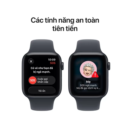 Apple Watch SE 3 GPS, 44mm Vỏ Nhôm Dây Cao Su dây M/L — ảnh 8
