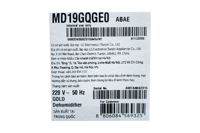 Máy hút ẩm LG Dual Inverter MD19GQGE0.ABAE 295W — ảnh 10