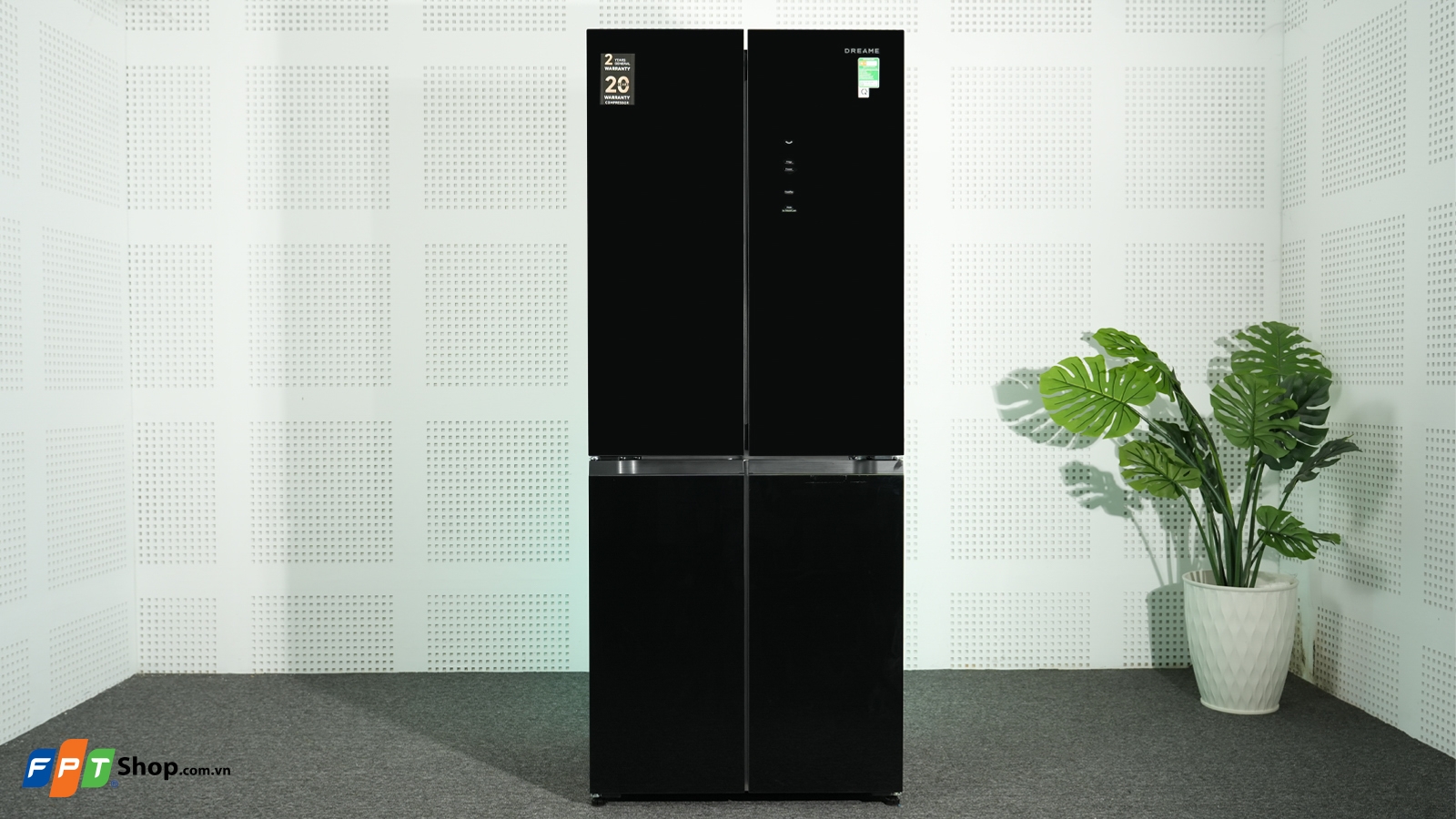 Tủ lạnh Multi door Dreame Inverter 430 lít DRC430WGB3VN — ảnh 3