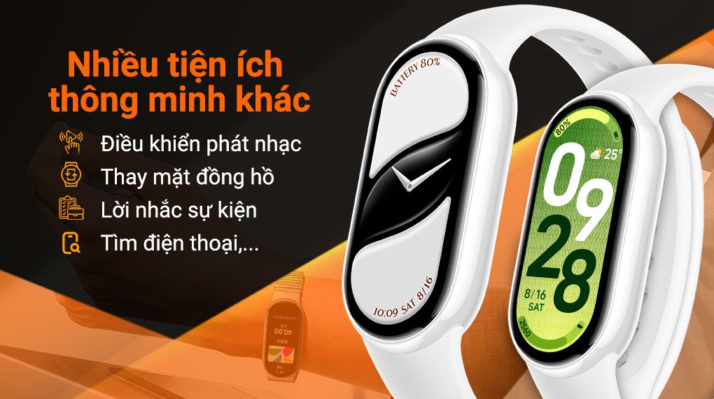 Vòng đeo tay thông minh Xiaomi Mi Band 10 viền gốm - Tiện ích khác