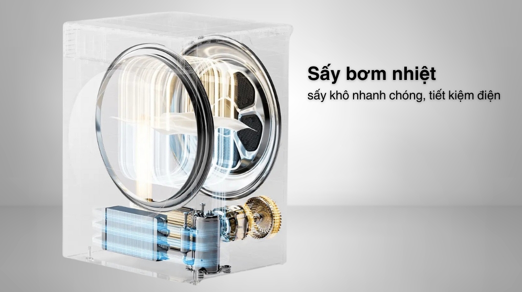 Máy sấy bơm nhiệt Toshiba 10 kg TD-BP110GHV(MG) - Sấy bơm nhiệt