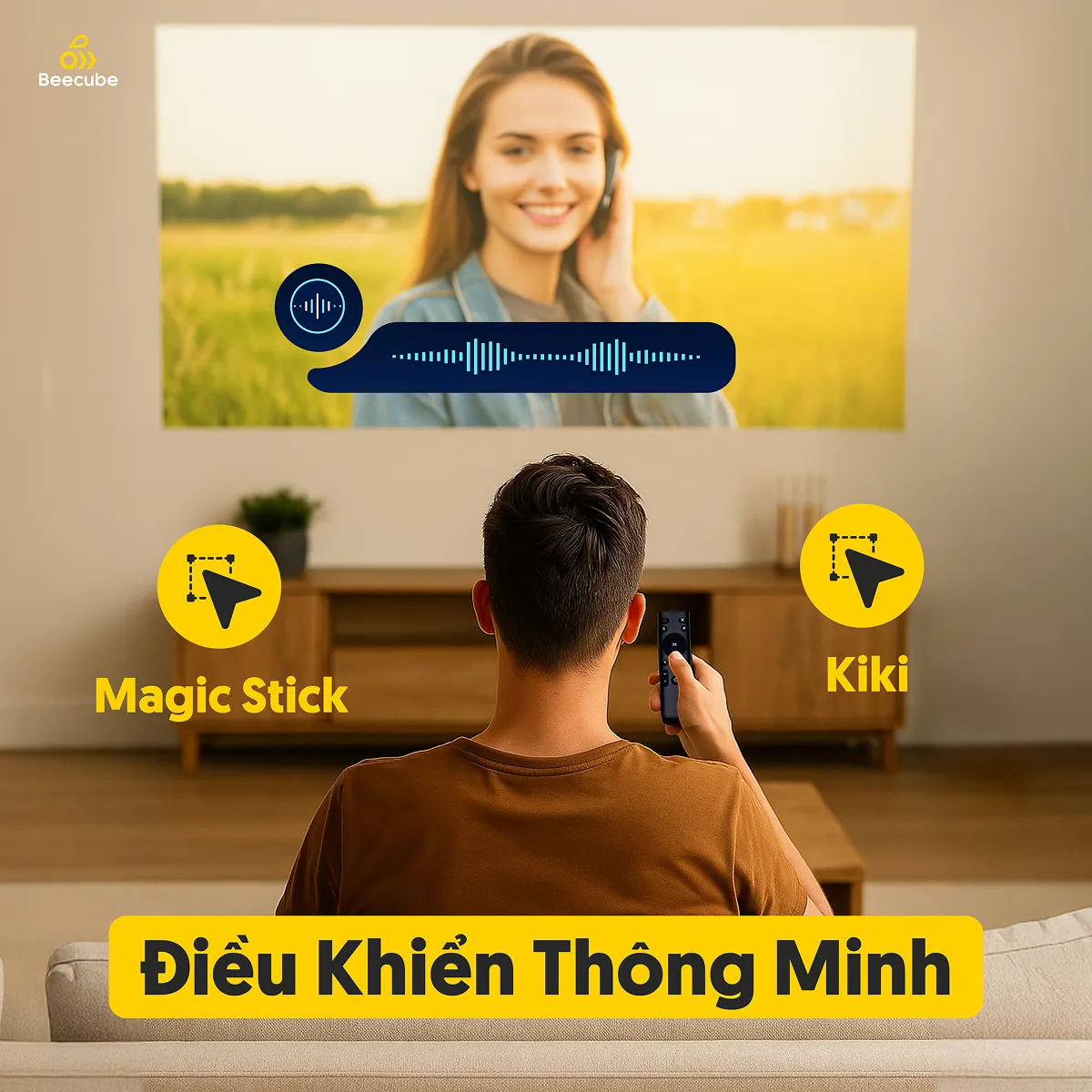 Máy chiếu mini Beecube X2 Max Gen 6 Netflix Full HD — ảnh 4