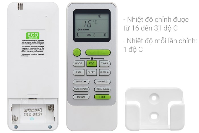 Nagakawa Inverter 1.5 HP NIS-C12R2T28 — ảnh 8