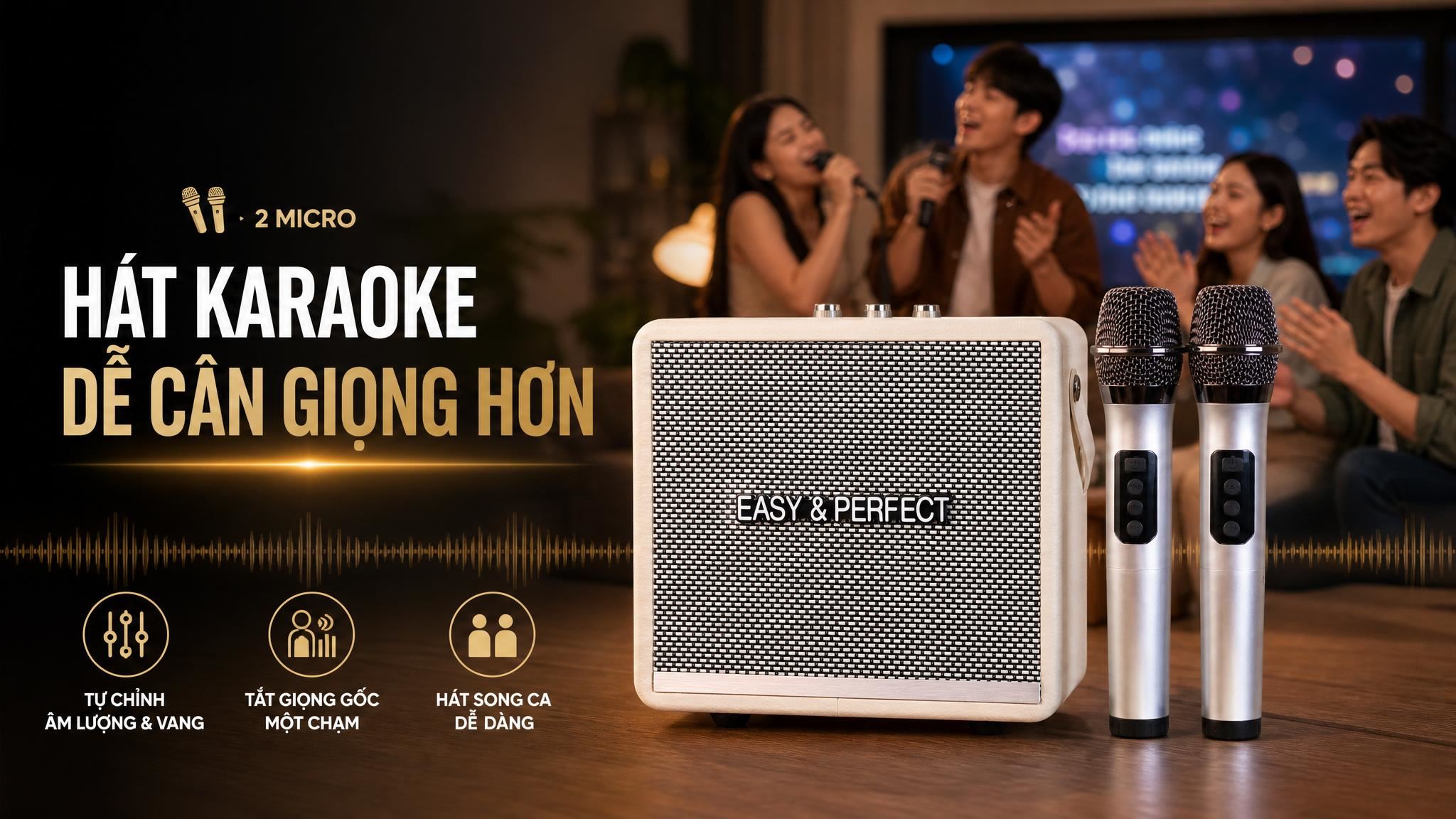 Loa karaoke xách tay Easy & Perfect EP-Windy 18W
