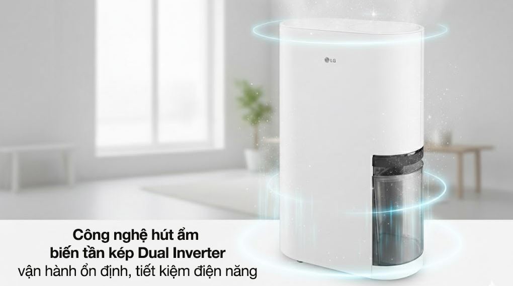 Máy hút ẩm LG Dual Inverter DD20GMWE1.ABAE - Công nghệ Dual Inverter