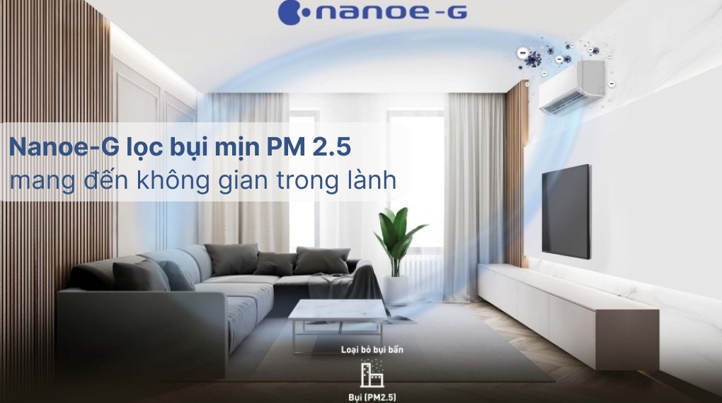 Máy lạnh Panasonic Inverter 1 HP CU/CS-PU9AKH-8 - Khả năng lọc không khí