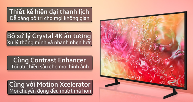 Smart Tivi Samsung UHD 4K 43 inch 2024 (43DU7000) — ảnh 2