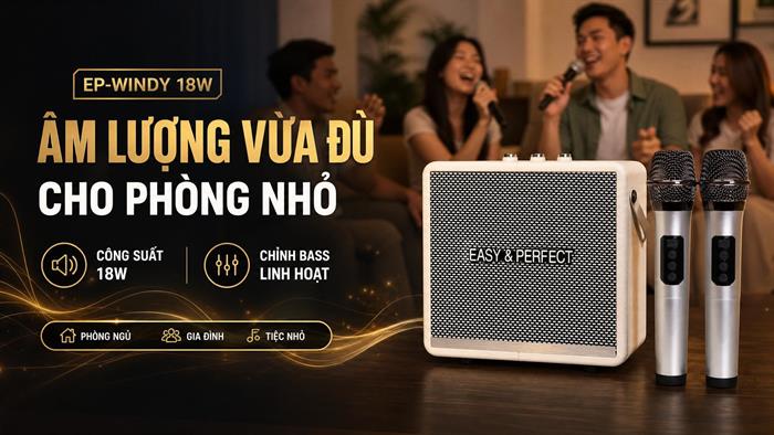 Loa karaoke xách tay Easy Perfect EP-Windy Mẫu — ảnh 3
