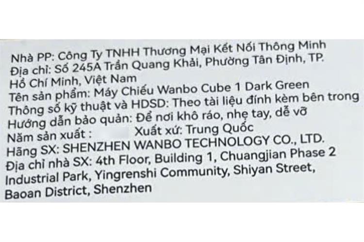 Máy chiếu Wanbo HD Cube 1 — ảnh 6