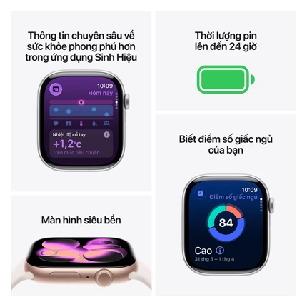 Apple Watch Series 11 GPS, 42mm Viền Nhôm Dây Cao Su — ảnh 4