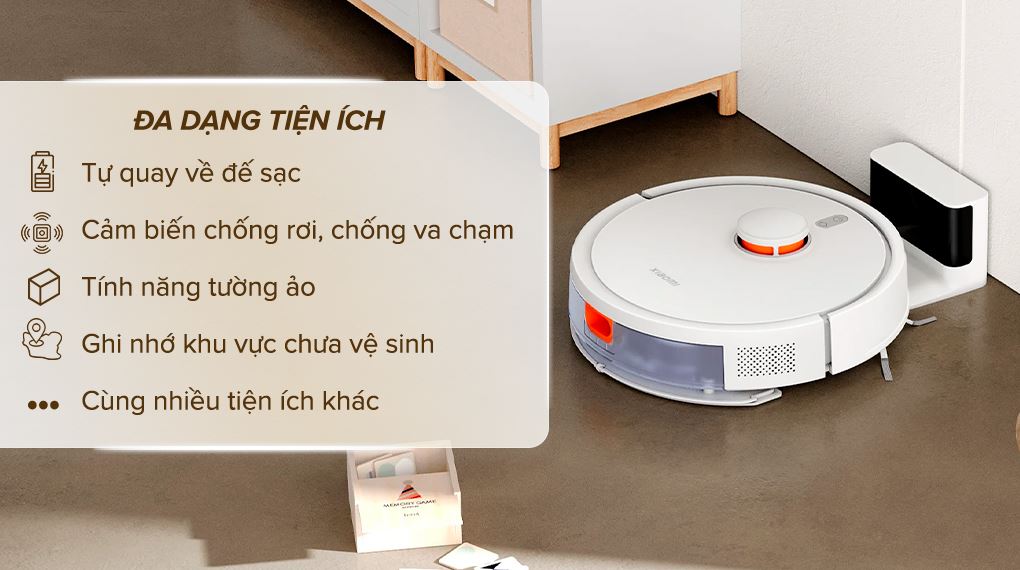 Robot hút bụi lau nhà Xiaomi Vacuum S20 - Tiện ích