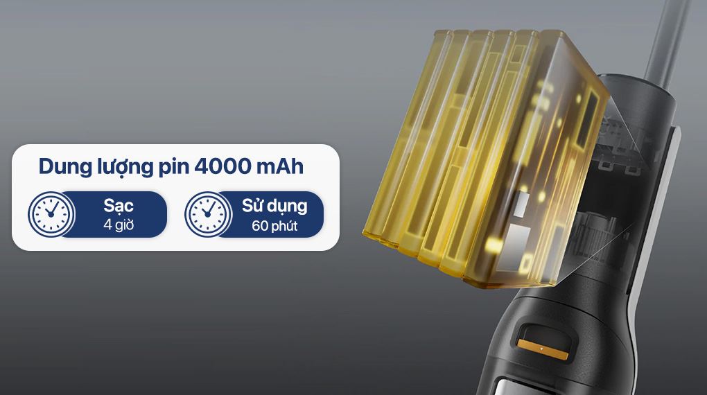 Máy hút bụi cầm tay Roborock F25 - Thời gian sử dụng