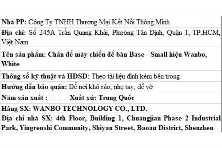 Chân đế máy chiếu Wanbo Small — ảnh 7