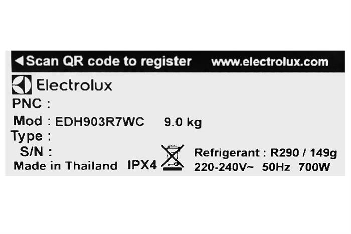 Máy sấy bơm nhiệt Electrolux 9 Kg EDH903R7WC — ảnh 10