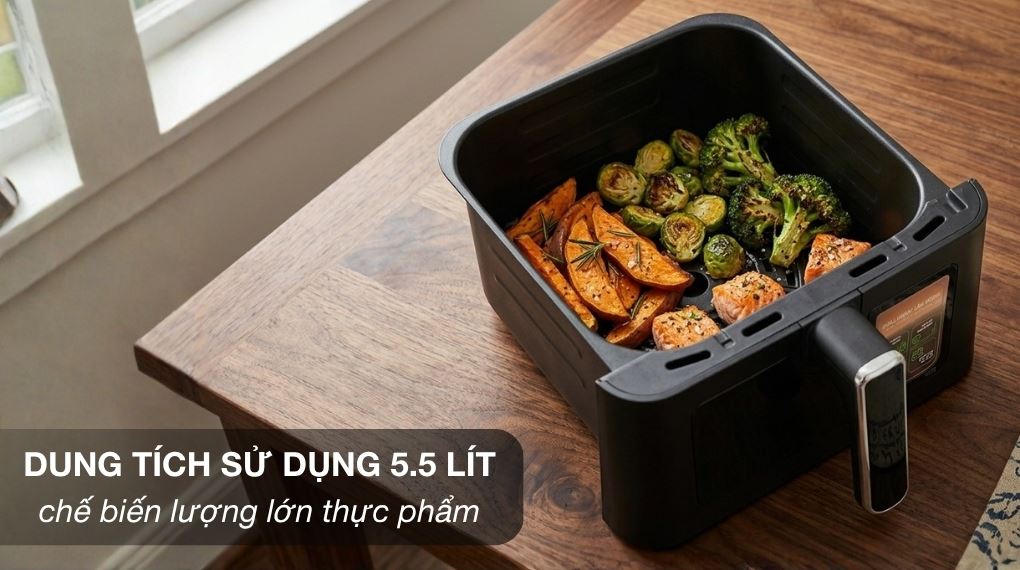Dung tích sử dụng - Nồi chiên không dầu Kangaroo 6.5 lít KGAF65M1G