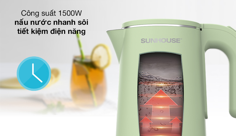 Công suất - Bình đun siêu tốc Sunhouse 1.8 lít SHD1353