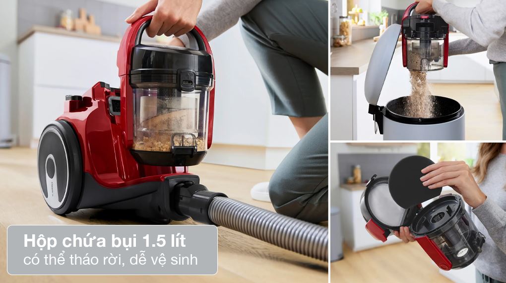 Máy hút bụi dạng hộp Bosch BGC05AAA2 - Hộp chứa bụi