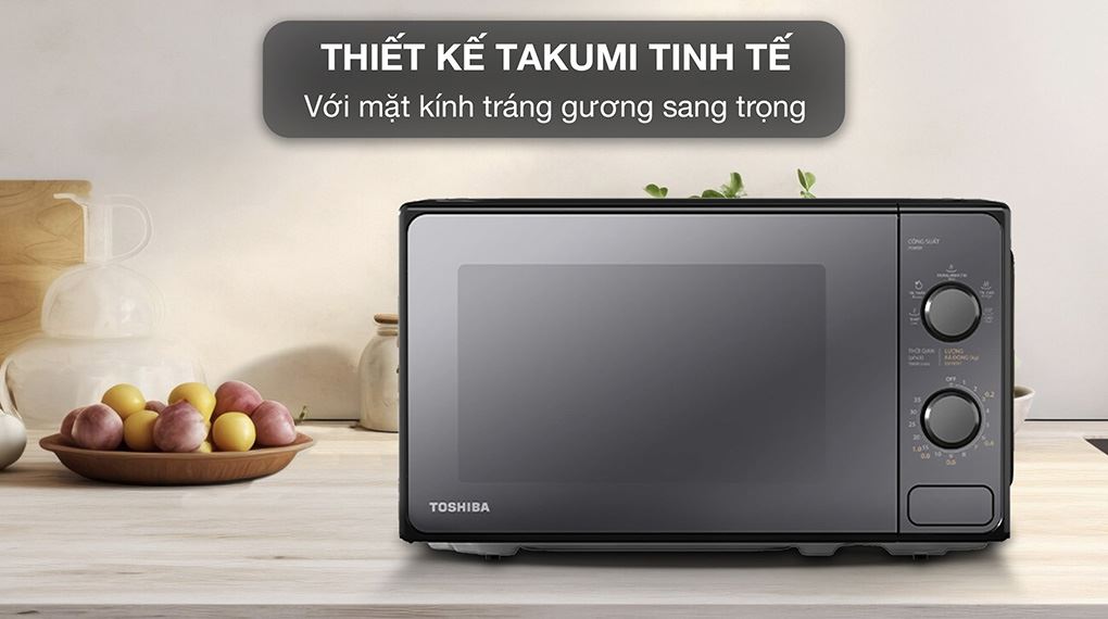 Lò vi sóng Toshiba MM2-MM20PE(BM)VN 20 lít - Thiết kế