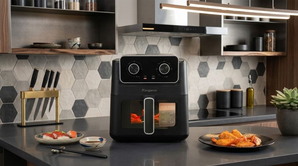 Thiết kế - Nồi chiên không dầu Kangaroo 6.5 lít KGAF65M1G