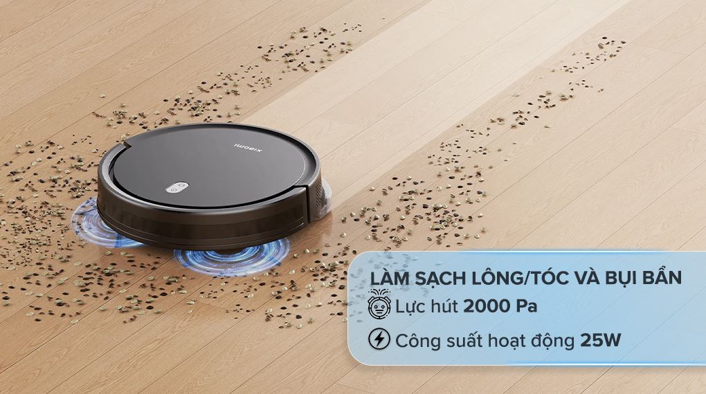 Công suất - Robot hút bụi lau nhà Xiaomi Vacuum E5 - Đen