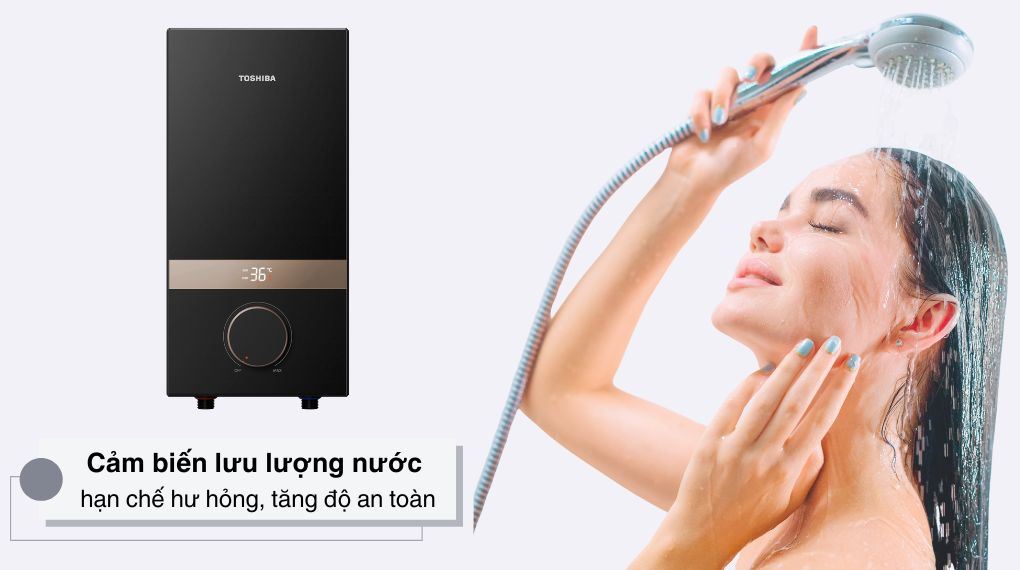 Máy nước nóng trực tiếp Toshiba 4500W TWH-45EMCPVN(K)-CB - Cảm biến lưu lượng nước