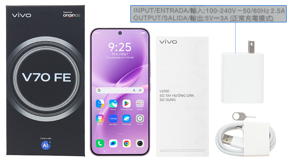 Vivo V70 FE 5G 12GB/256GB — ảnh 5