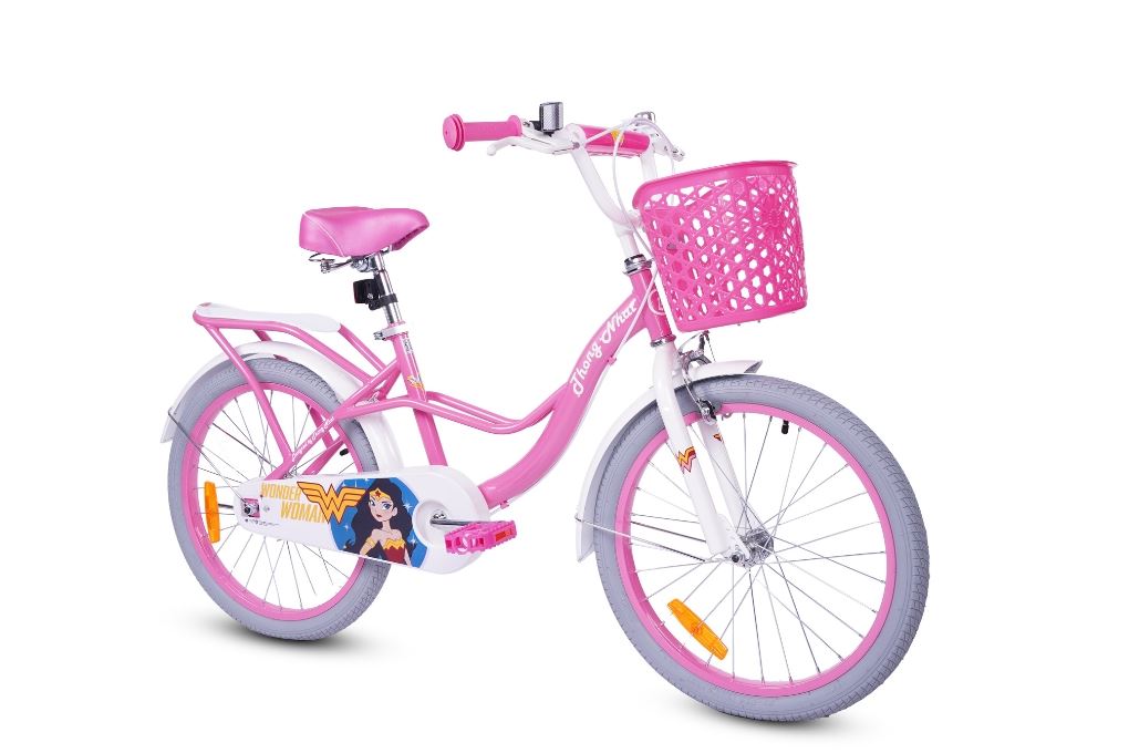 Xe Đạp Trẻ Em Nữ Thống Nhất Wonder Woman 20 inch Hồng