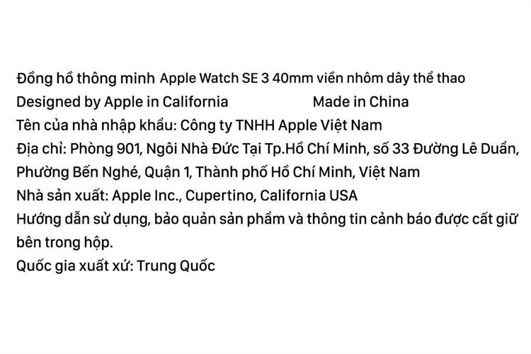 Apple Watch SE 3 GPS 40mm viền nhôm dây thể thao — ảnh 10
