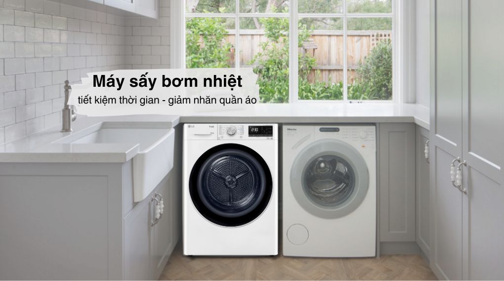 Máy sấy bơm nhiệt LG 10.5 kg DVHP50M - Tổng quan thiết kế