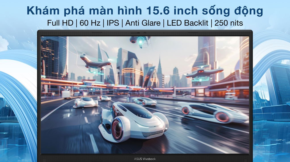 Asus Vivobook 15 X1504VA Core 5 120U (BQ185WS) - Màn hình