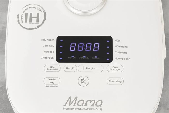 Nồi cơm điện cao tần Sunhouse 1.8 lít SHD8957 Mẫu — ảnh 10