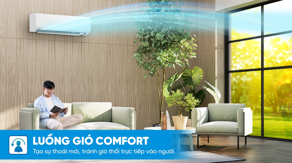 Máy lạnh Daikin Inverter 1 HP ATKB25ZVMV - Cơ chế thổi gió