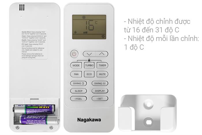 Nagakawa Inverter 1 HP NIS-C09R2T62 Mẫu — ảnh 8