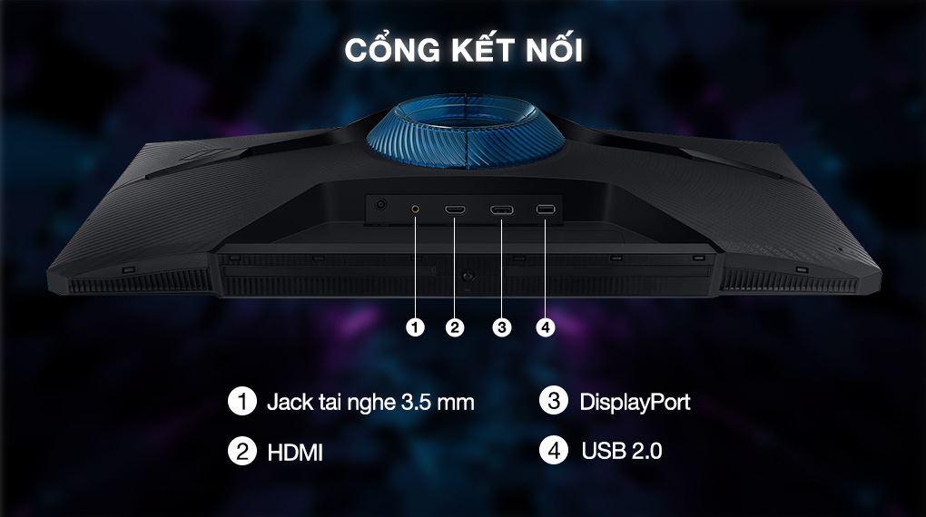 Màn hình gaming Samsung Odyssey G3 LS27DG302EEXXV 27 inch Full HD - Kết nối ổn định