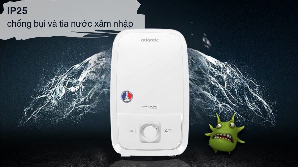 Máy nước nóng trực tiếp Atlantic 4000W Tempo Lite 4000 PU - 811023 - Các chế độ an toàn