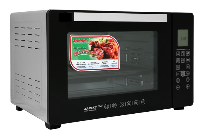 Lò nướng thùng Sanaky 2000W VH 5088N2D 50 lít — ảnh 3
