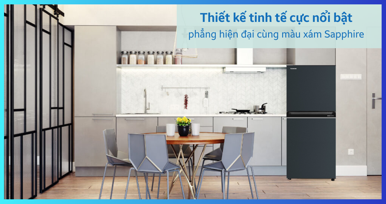 Tủ lạnh Toshiba 233 lít 2023 (GR-RT303WE-PMV(52)) — ảnh 3