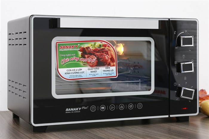 Lò nướng thùng Sanaky 1600W VH3599S2D 35 lít — ảnh 3