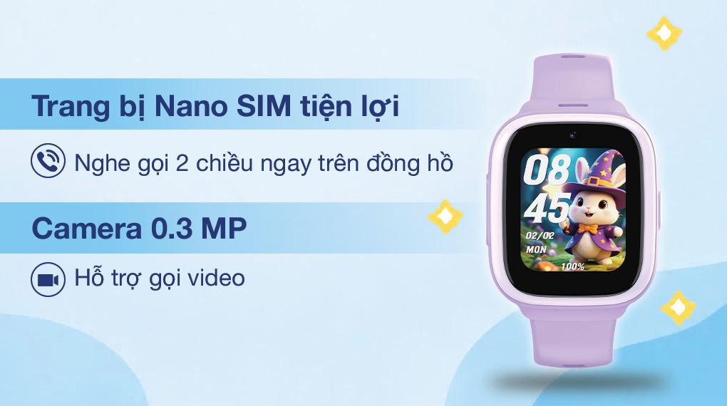 Đồng hồ trẻ em KidCare Sight S5 hỗ trợ gọi video 4G và liên lạc trực tiếp tiện lợi