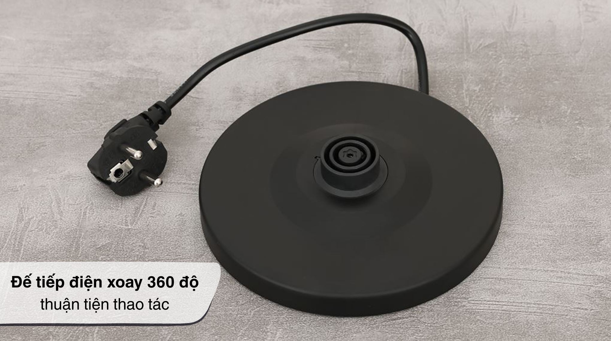 Bình đun siêu tốc Rapido 1.8 lít RK-1815-3 - Đế tiếp điện