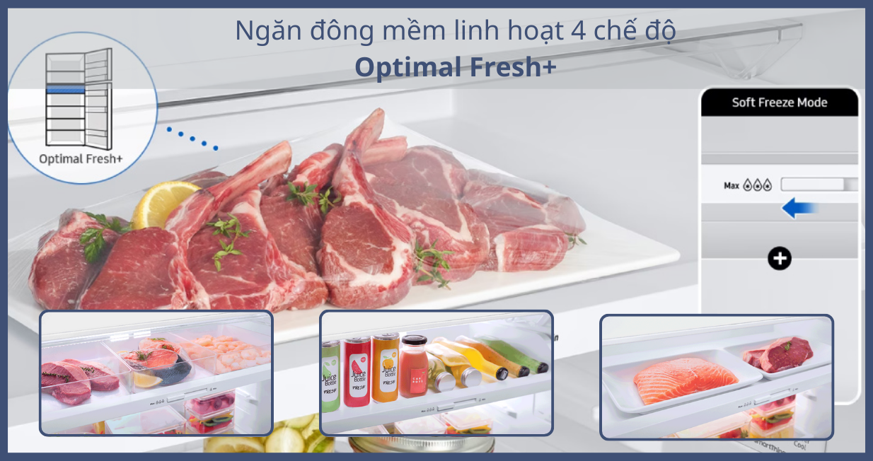 Tủ lạnh Samsung 406L 2023 RT42CG6584B1SV — ảnh 3