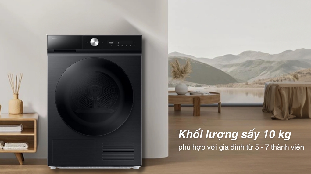 Máy sấy bơm nhiệt Samsung 10 Kg DV10BB9440GBSV - Khối lượng sấy - chương trình hoạt động