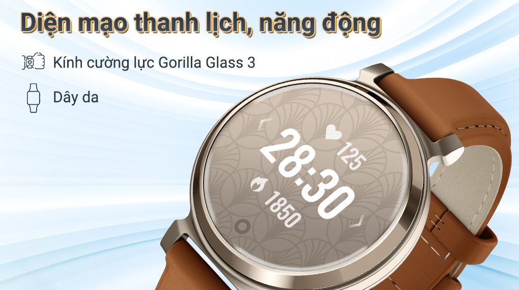 Garmin Lily 2 Classic 34mm dây da - Kiểu dáng thanh lịch