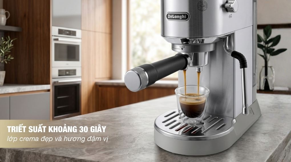 Thời gian triết suất - Máy pha cà phê Delonghi EC890.M