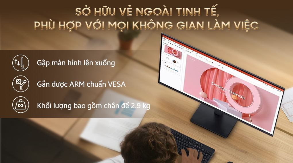 Màn hình Samsung S3 S30GD LS27D300GAEXXV 27 inch Full HD - Kiểu dáng thanh lịch