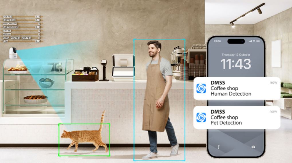 Camera IP 360 Độ 3MP Dahua DH-H3AE - Tính năng thông minh đa lớp bảo vệ