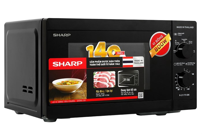 Lò vi sóng Sharp R-211TV-BK — ảnh 3