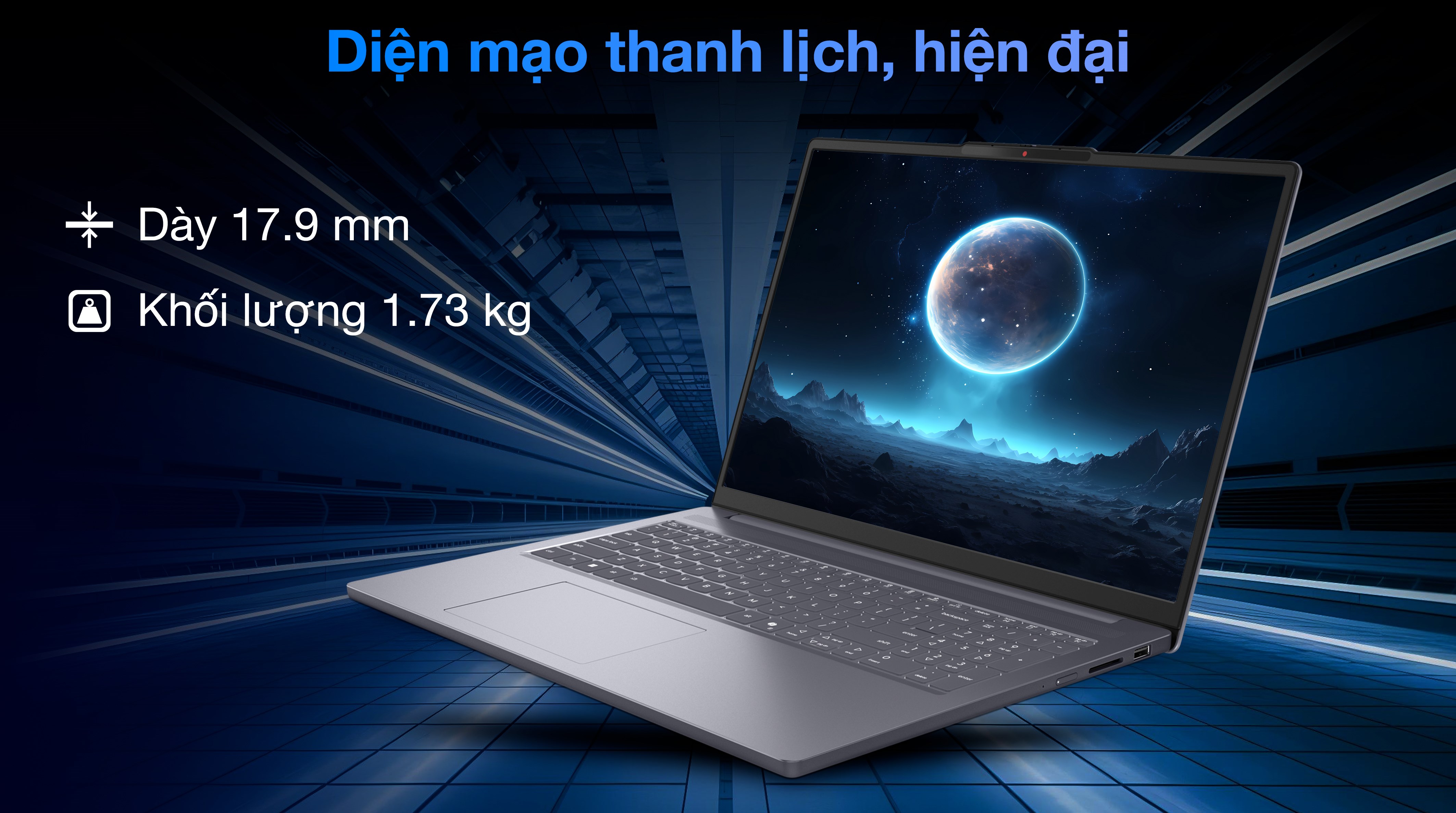 Lenovo Ideapad Slim 3 16IRH10 i5 13420H (83K20003VN) - Thiết kế